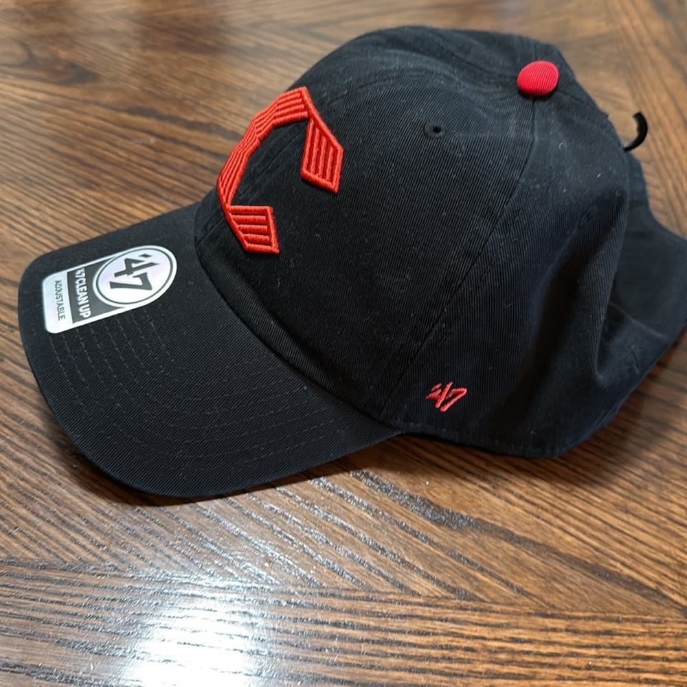 Cincinnati Reds ‘47 MLB Black Red C City Connect Cap - Picture 7 of 10